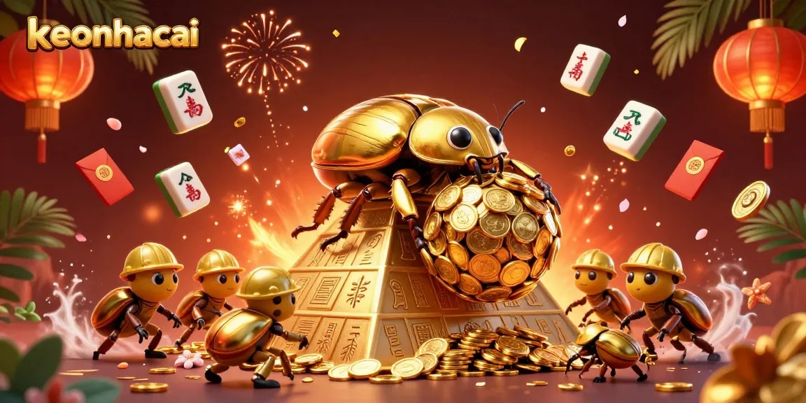 Engage with keonhacai strategies through a vibrant 3D casino-themed illustration.