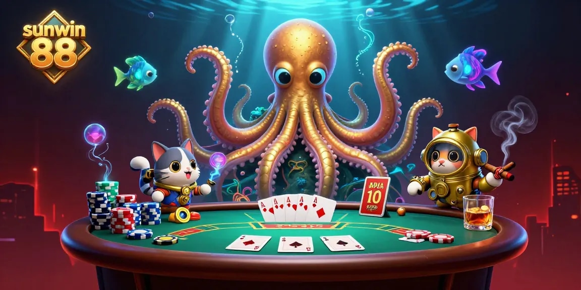 Experience exhilarating wins with sunwin 88 at this vibrant online casino illustration featuring rich gaming elements.
