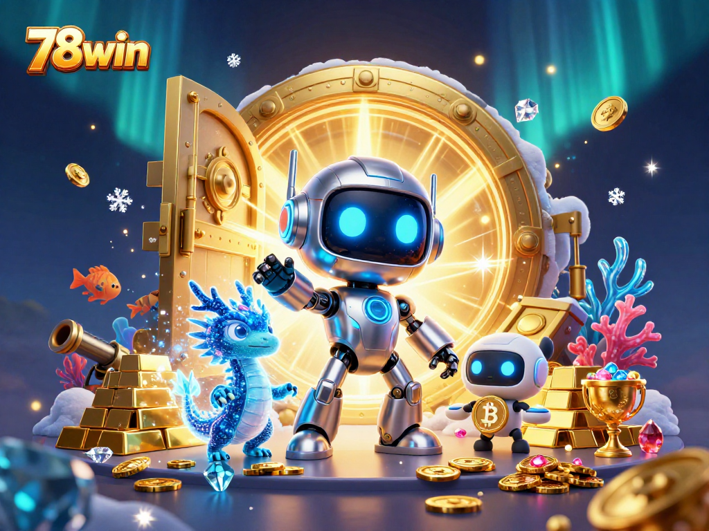 Experience the excitement of 78win with vibrant underwater scenes and thrilling gambling elements.