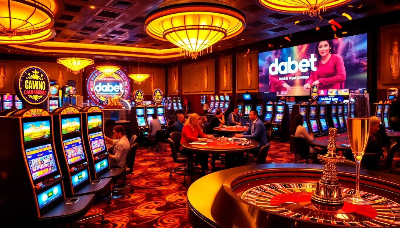 Dabet offers thrilling casino action with vibrant slot machines and exciting gameplay.