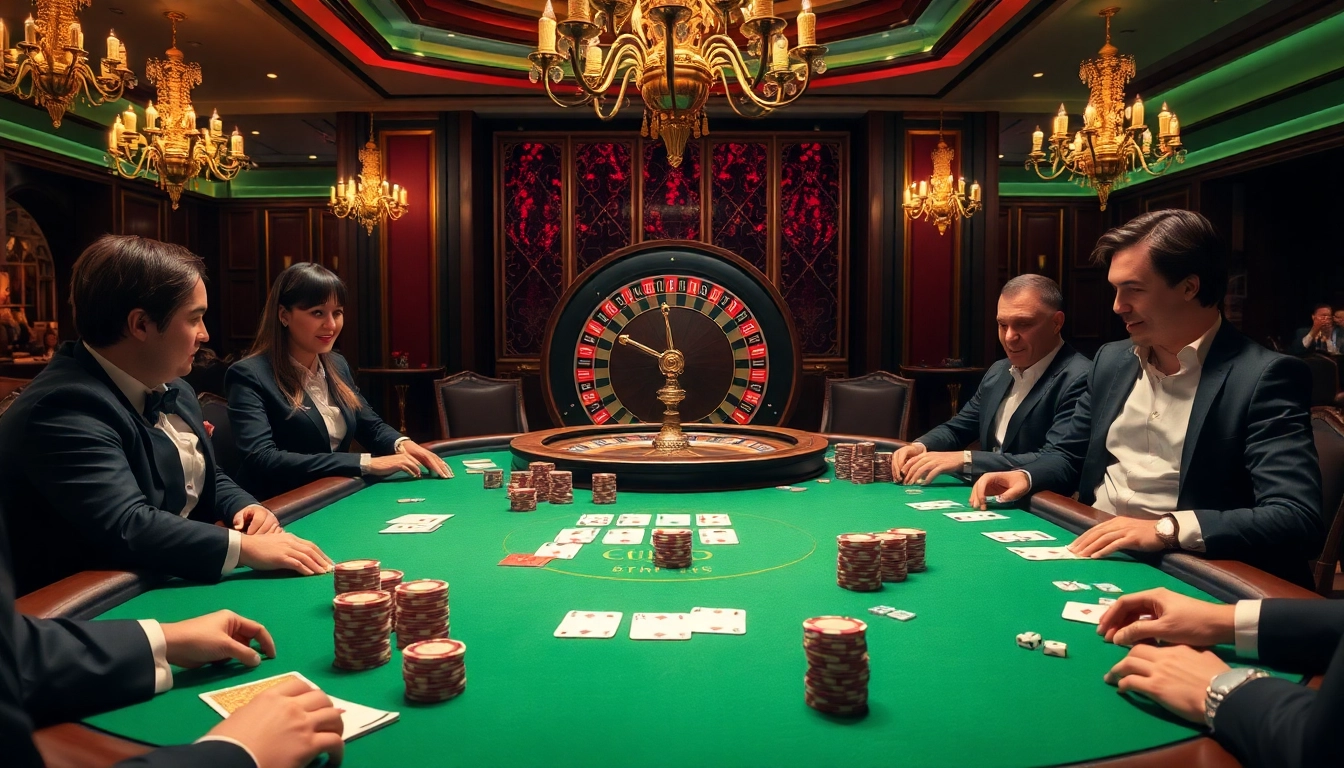 Experience the thrill of UU88 with vibrant poker tables and casino excitement.