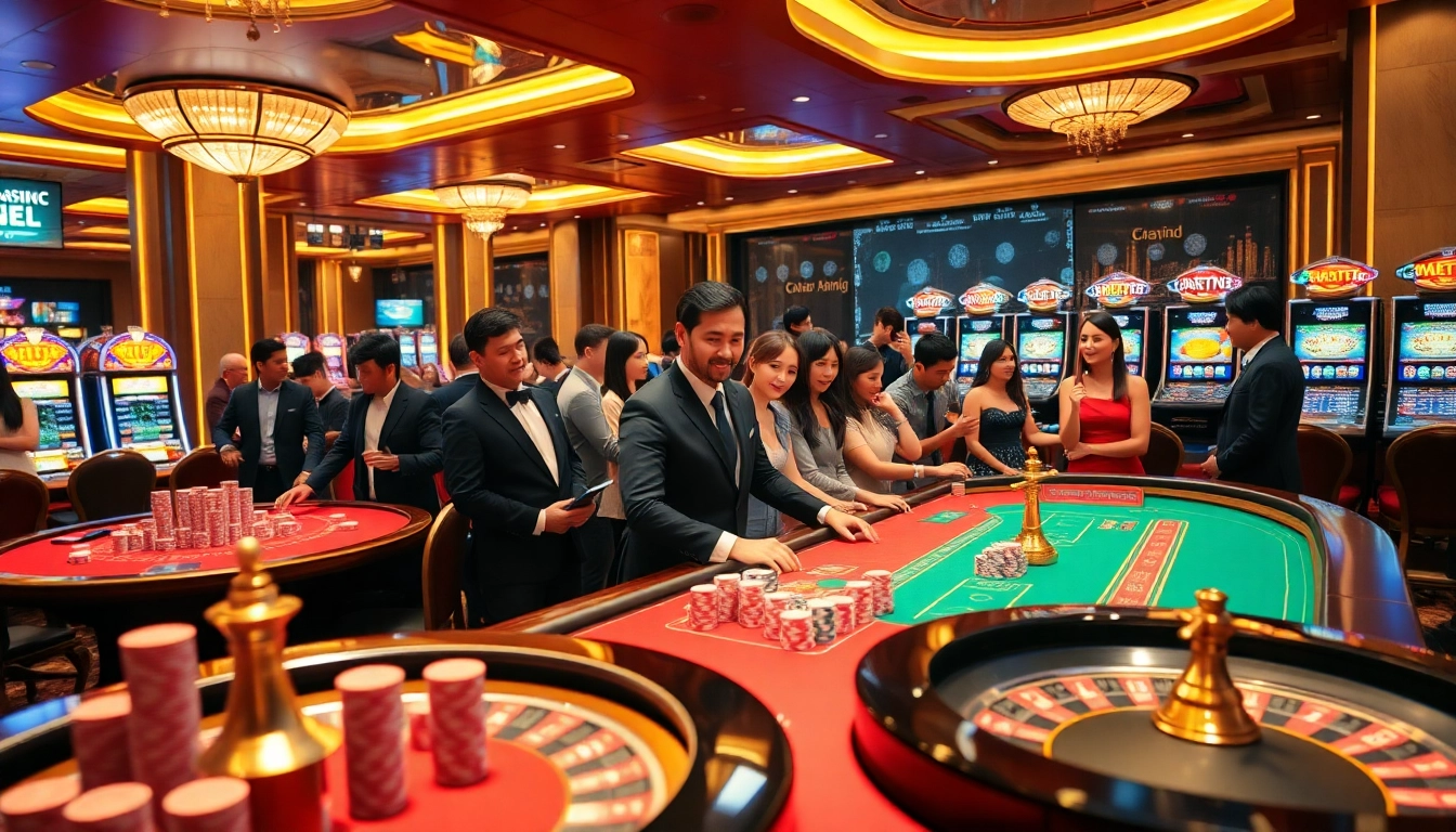 Experience dynamic casino action at uu88u.jp.net with vibrant slot machines and poker tables.