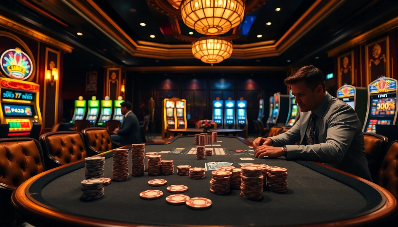 Experience the thrill of high-stakes poker at https://hb88hz.club/ with vibrant chips and cards.