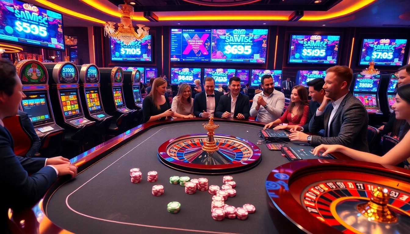 Experience the thrill of game ok365 at a luxurious casino table with vibrant colors.