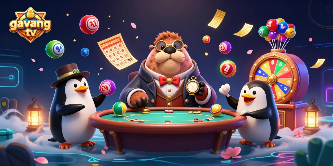 Engage with exciting gambling activities on gavang tv featuring a creative 3D digital poker scene.