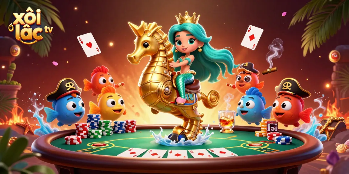 xôi lạc tv showcases thrilling casino gameplay featuring a mermaid princess and poker action