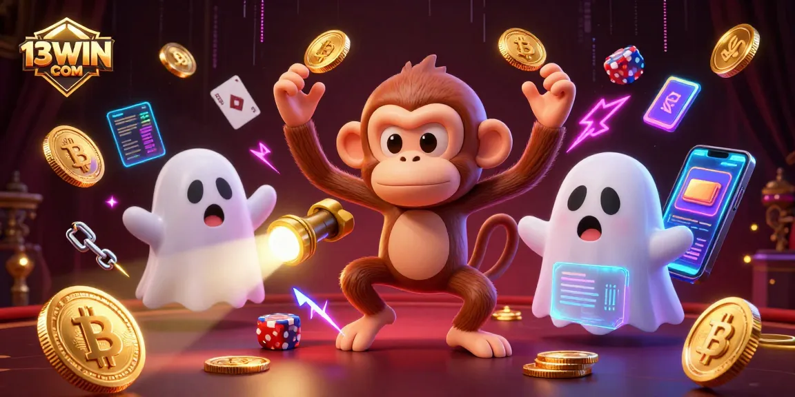 Experience thrilling gameplay at 13WIN COM with dynamic characters and vibrant casino elements.