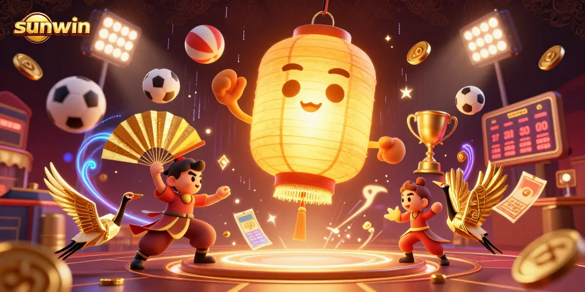 Experience the thrilling world of sunwin casino with vibrant characters and dynamic sports elements.